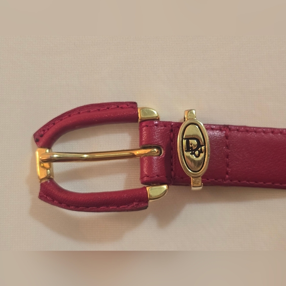 (SOLD) Christian Dior Leather Belt size L - Picture 2 of 11